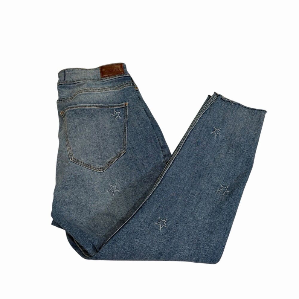 Hollister Jeans Curvy High Rise Crop Super Skinny Women’s Denim Stretch Size 13R - Picture 8 of 11